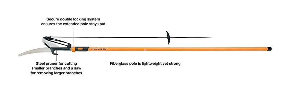 Fiskars Extendable Pole Saw & Pruner