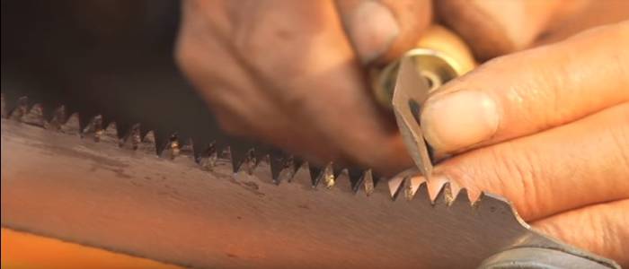 how to sharpen s pole saw blade